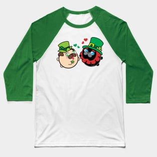 Pugs - Happy St. Patrick's Day! - Poopy & Doopy Baseball T-Shirt